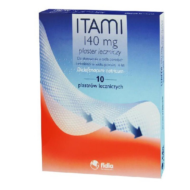 ITAMI (DICLODERMEX) PLAST.LECZN. 0,14 G 10 PLAST.