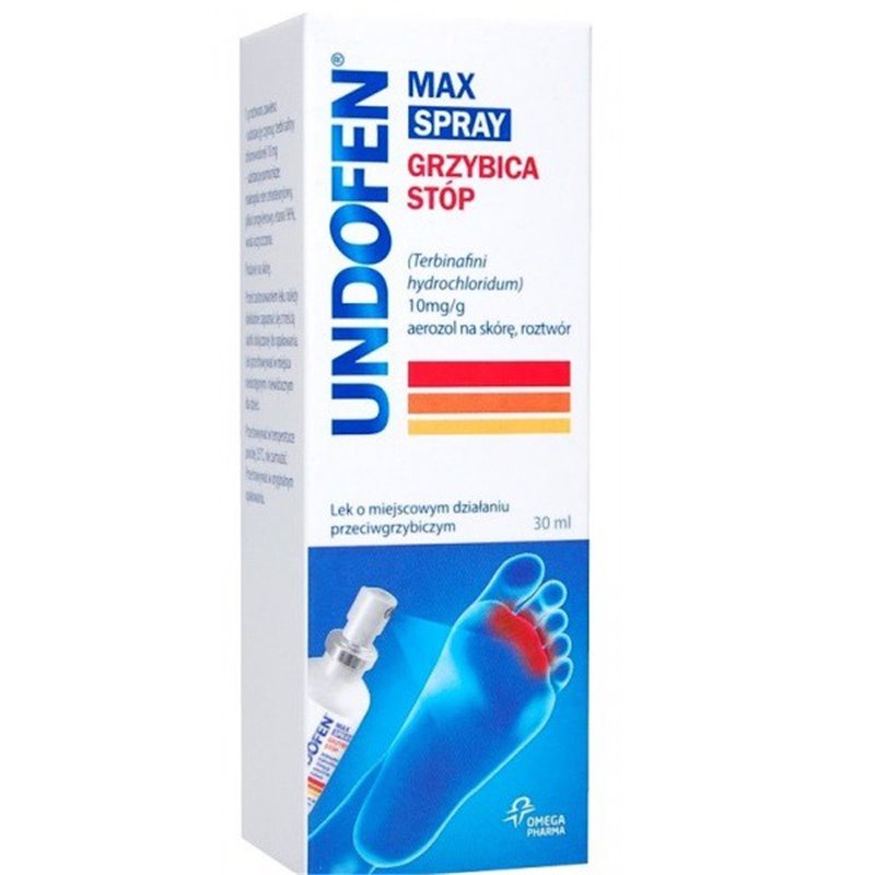 UNDOFEN MAX SPRAY (GRZYBICA STÓP) AER.NA SKÓRĘ,ROZ