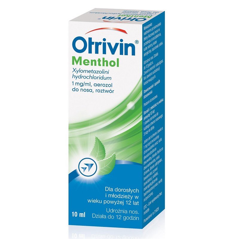 OTRIVIN MENTHOL AER.DO NOSA,PŁYN(ROZTWÓR) 1 MG/ML