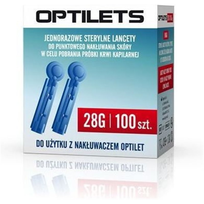 LANCETY OPTILETS - - 100 SZT.