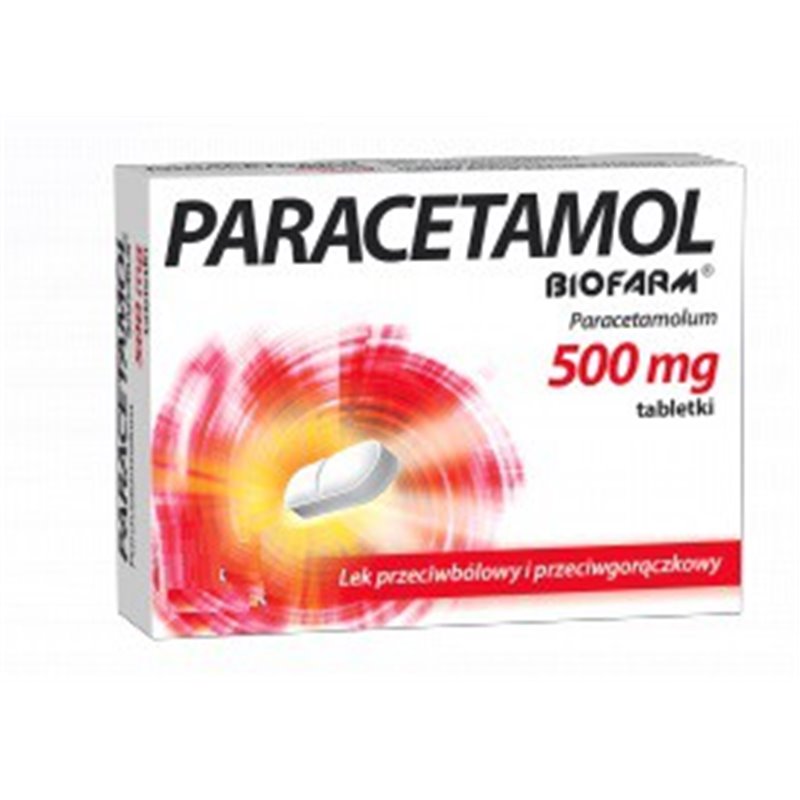 PARACETAMOL BIOFARM TABL. 0,5 G 20 TABL.