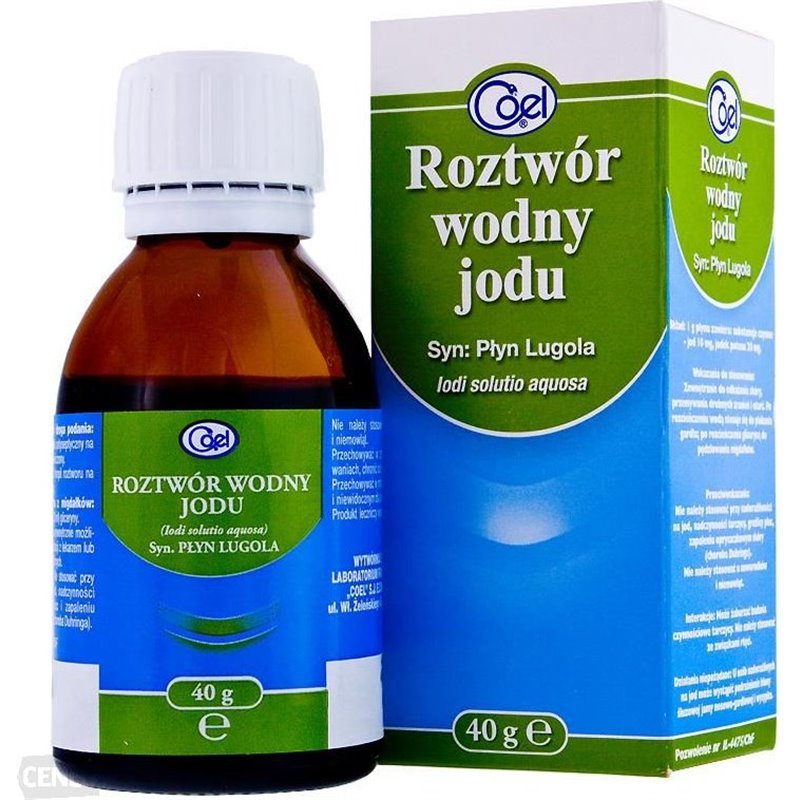 Płyn Lugola (Roztwór Wodny Jodu) 40 G