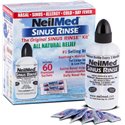 SINUS RINSE Kit zestaw dla dorosłych z butelką 240ml i 60 saszetkami