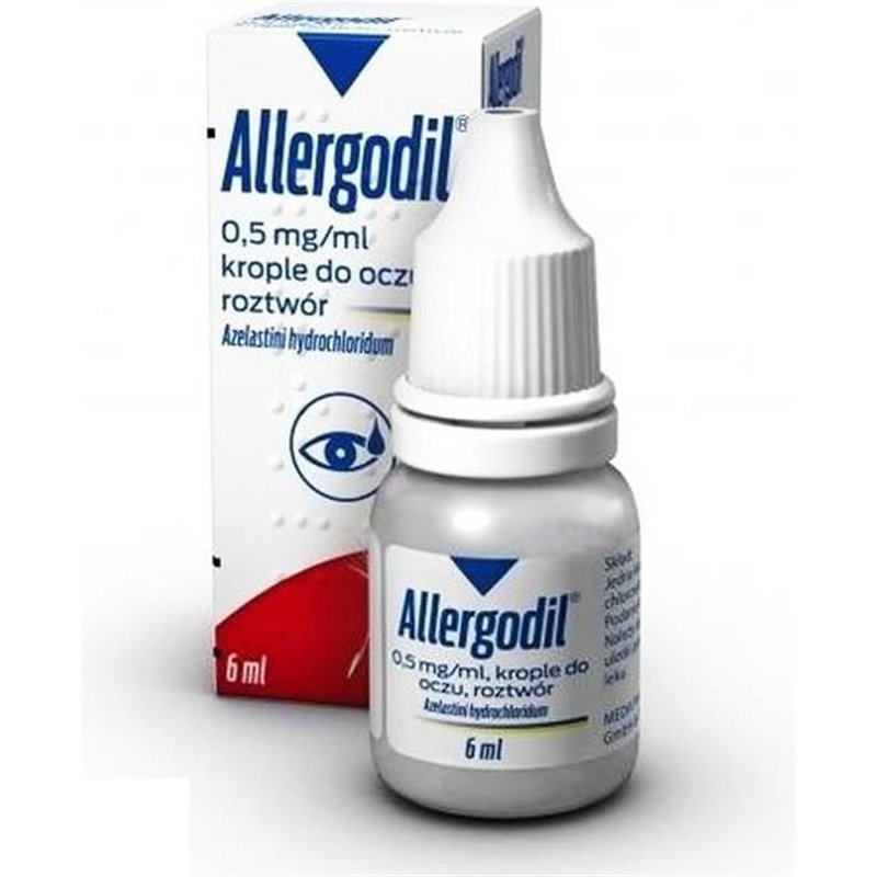 Allergodil krople do oczu 0,5 mg/1ml 6ml