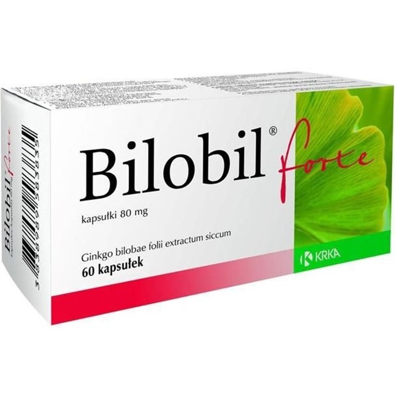 Bilobil Forte 80mg 60 kapsułek