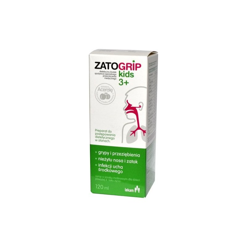 Zatogrip Kids Syrop z czarnym bzem 120ml