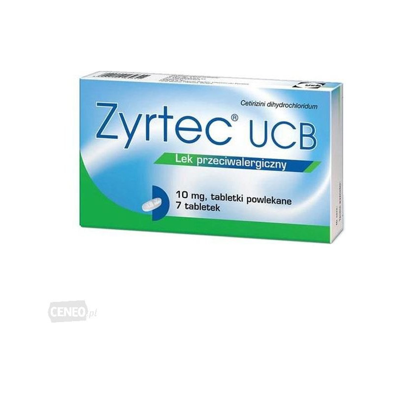 Zyrtec UCB 10 mg 7 tabl.