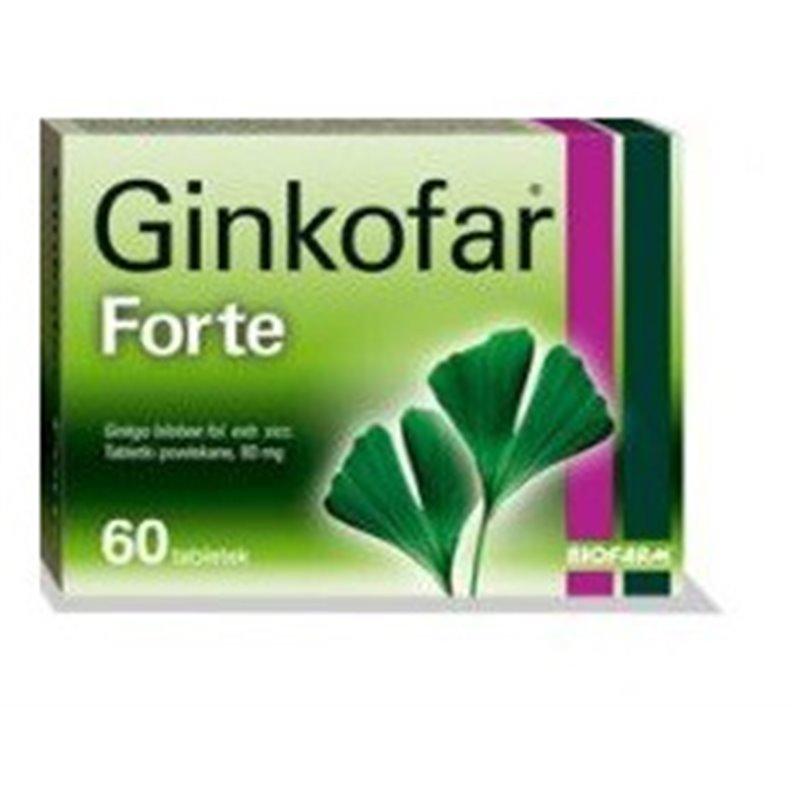 GINKOFAR FORTE TABL.POWL. 0,08 G 60 TABL.(6 BLIST.