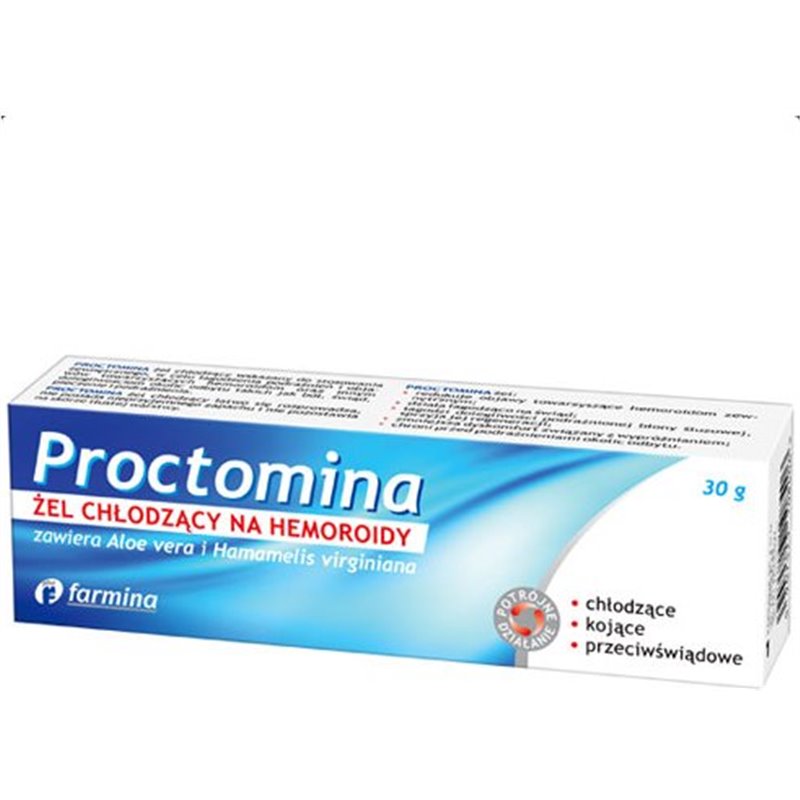 Proctomina żel chłodzący na hemoroidy 30g