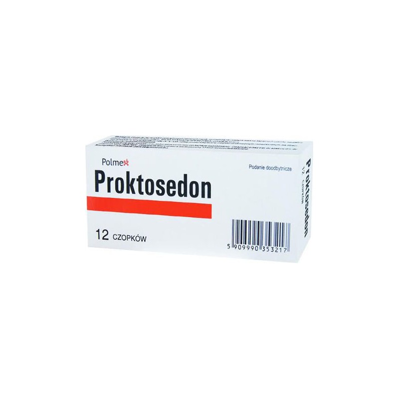 Proktosedon 12 czopków doodbytniczych