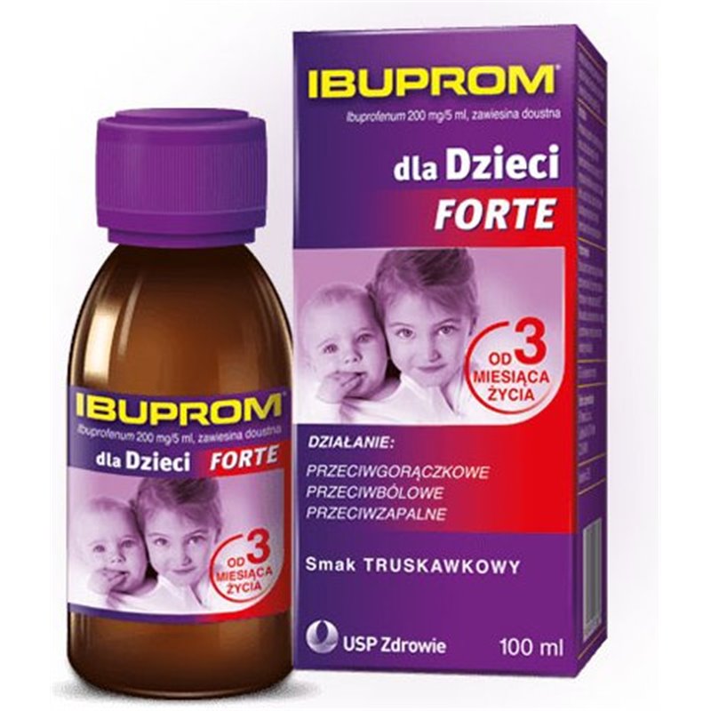 Ibuprom dla Dzieci Forte zawiesina doustna 100ml