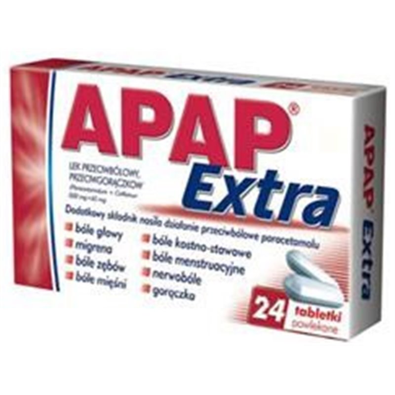 APAP EXTRA TABL.POWL. (0,5G+0,065G) 24 TABL.(2 BLI