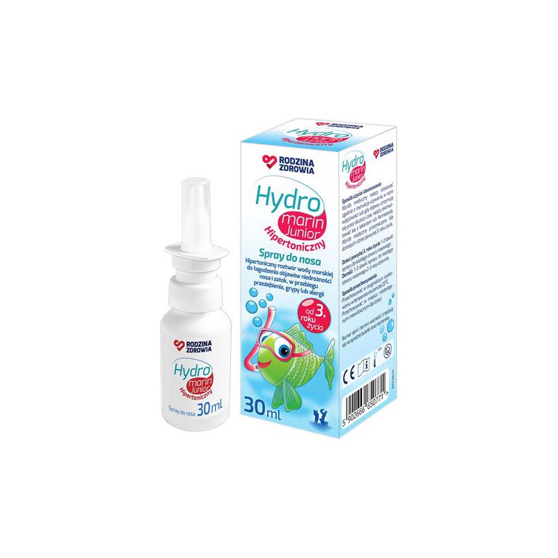 Rodzina Zdrowia Hydromarin Junior Hipertoniczny Spray do Nosa 30ml