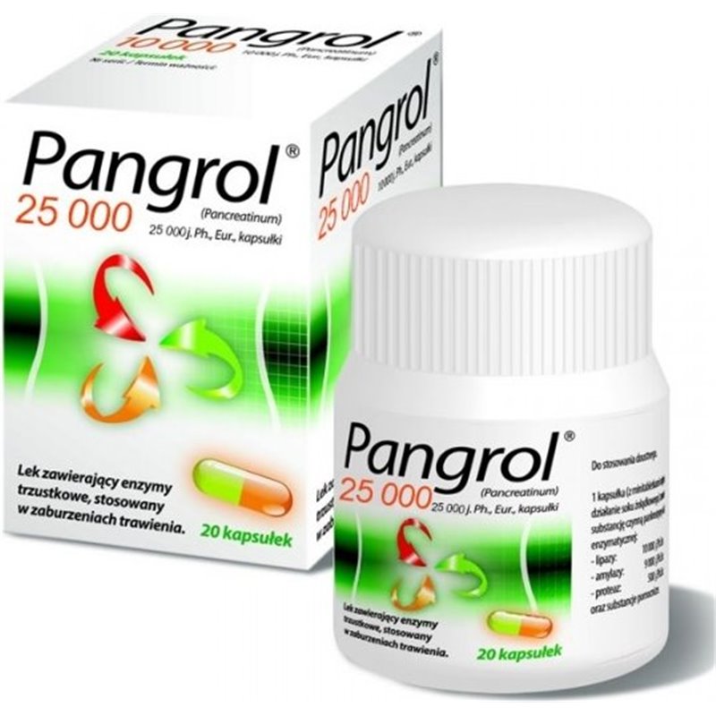 Pangrol 25000 20 kapsułek