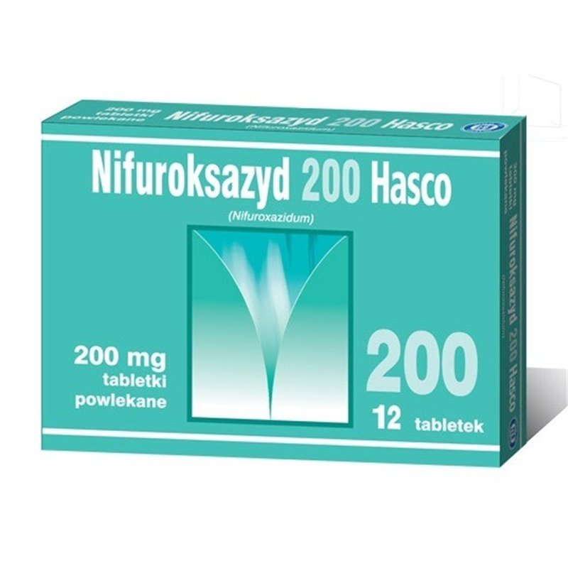 Nifuroksazyd 200mg 12 tabletek