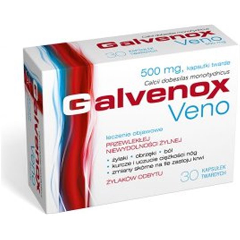 Galvenox Veno 500 mg 30 kapsułek