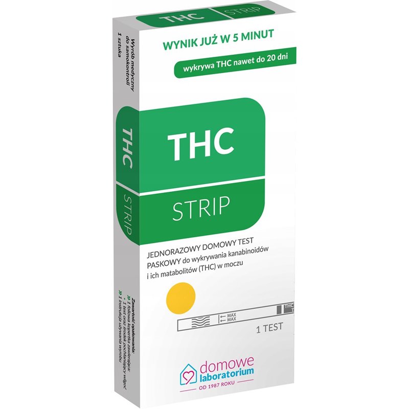 THC-Strip Test do wykrywania kanabinoidów w moczu 1 szt.