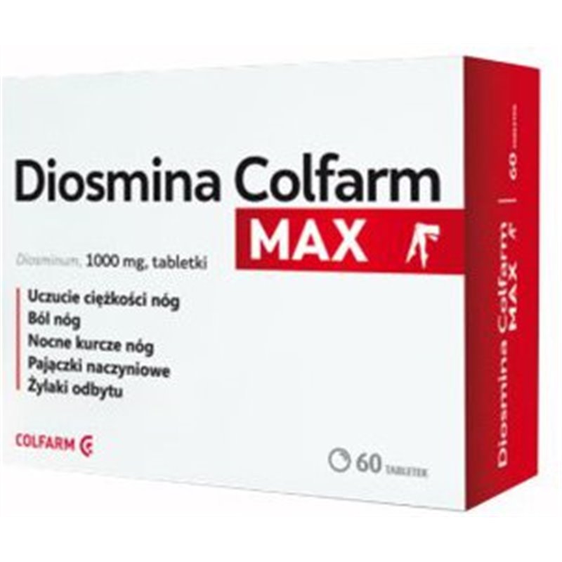 Diosmina Colfarm Max 1000 mg 60 tabletek