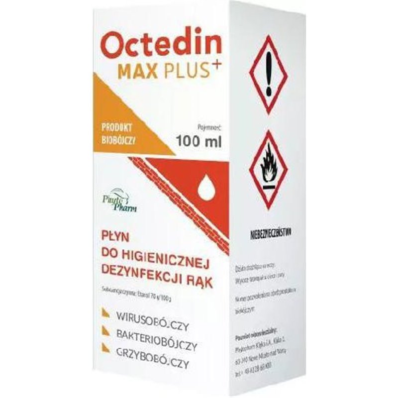 Octedin Max Plus+ płyn do dezynfekcji 100 ml