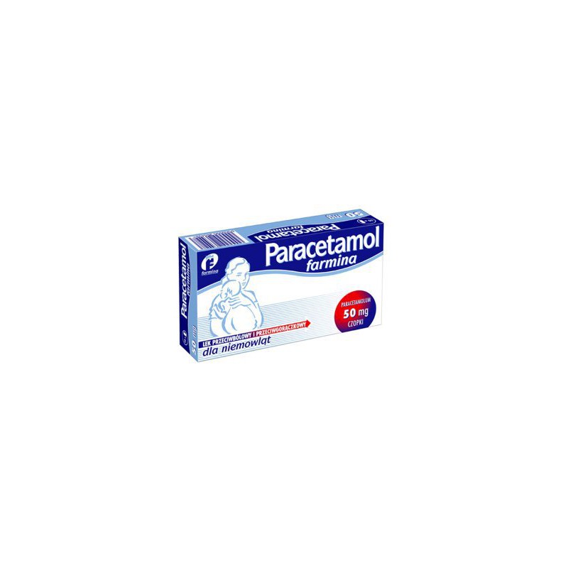 Paracetamol Farmina 50 mg 10 czopków