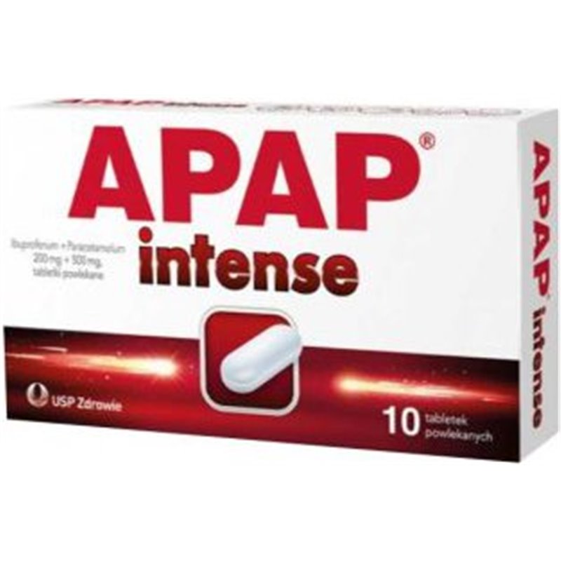 Apap Intense 200 mg + 500 mg 10 tabletek